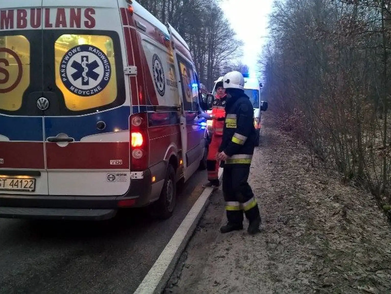 Wypadek w Czarnocinie Do szpitala trafiły cztery osoby