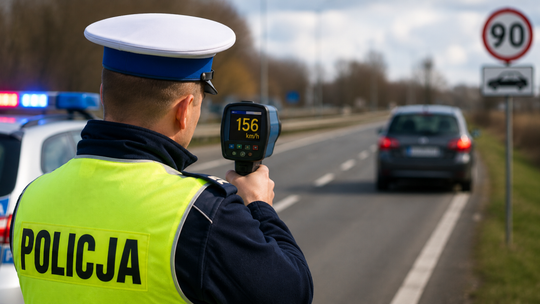 156 km/h zamiast 90. 18-latek stracił prawo jazdy, które miał zaledwie... kilka miesięcy
