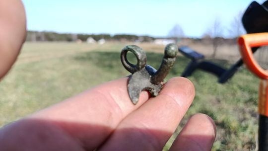 [FOTO] Niezwykłe znalezisko w okolicach Osiecznej! Detektoryści odkryli rzymski amulet oraz monety