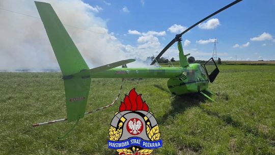 [FOTO] O krok od tragedii! Śmigłowiec zerwał linię wysokiego napięcia! Za sterami pilot z powiatu starogardzkiego?!