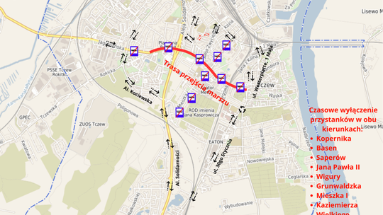 Marsz Jedności Gminy Tczew i zmiany w kursowaniu autobusów