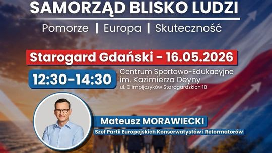 Mateusz Morawiecki odwiedzi Starogard. Spotkanie zaplanowano na najbliższą sobotę