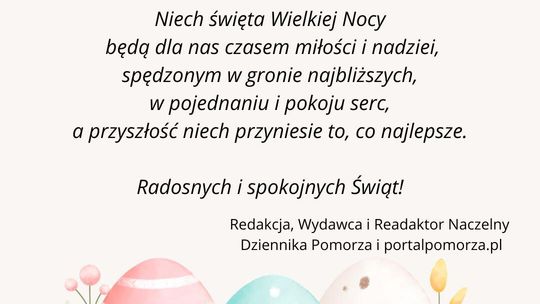 Najserdeczniejsze życzenia z okazji Świąt Wielkanocnych