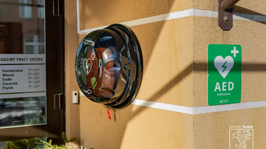 Nowy defibrylator AED przy Urzędzie Gminy w Tczewie