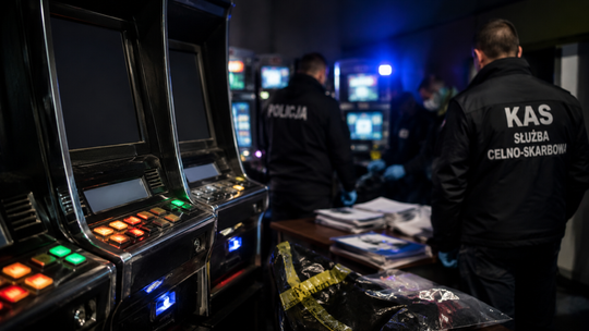 Policja i KAS zabezpieczyły automaty warte kilkadziesiąt tysięcy złotych