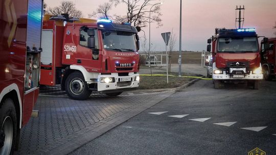 Wyciek gazu na stacji paliw przy autostradzie A1. Interweniowała specjalistyczna grupa ze Starogardu Gdańskiego