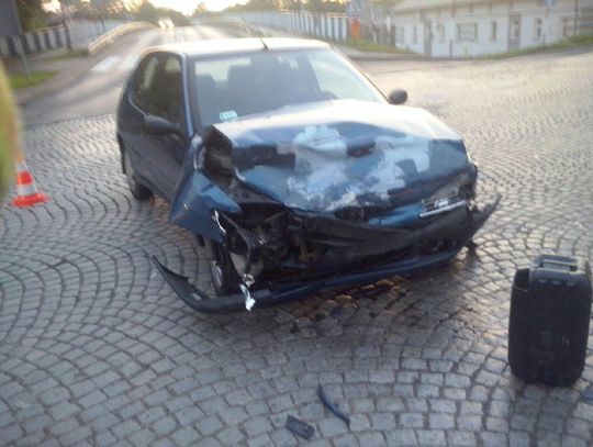 2 osoby ranne w wypadku przy ul. 1 Maja w Tczewie