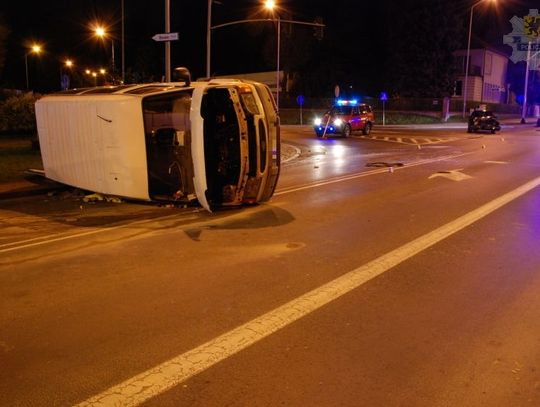 20-letni kierujący Volkswagen Golf nie ustąpił pierwszeństwa kierowcy Forda Transit