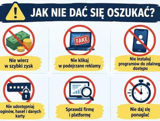 22,5 tys. zł przepadło. Tczewscy policjanci ostrzegają przed fałszywymi inwestycjami