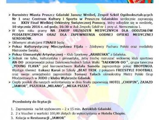 24. Finał WOŚP w Pruszczu Gdańskim