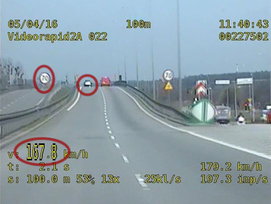 29-latek jechał 167 km/h na terenie zabudowanym