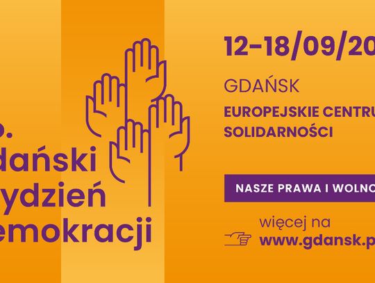 6. Gdański Tydzień Demokracji. Warsztaty, debaty i spotkania autorskie