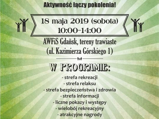 „Aktywność łączy pokolenia”, czyli międzypokoleniowy piknik rekreacyjny SENIORADA tuż tuż….