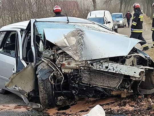 Alkohol, brawura i uderzenie w drzewo. 46-latkowi grożą dwa lata więzienia.