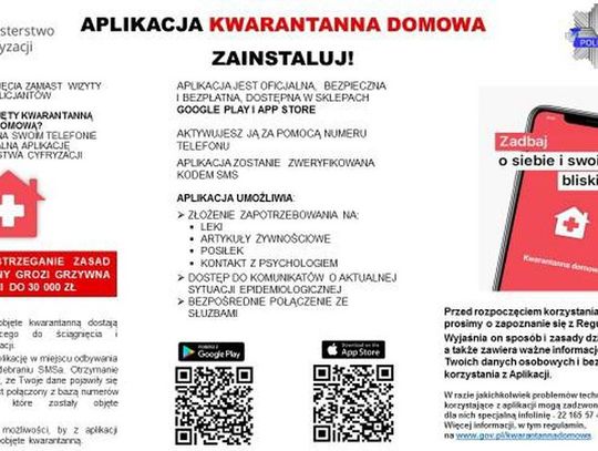 Aplikacja KWARANTANNA DOMOWA na smartphony ruszył proces jej udostępniania 