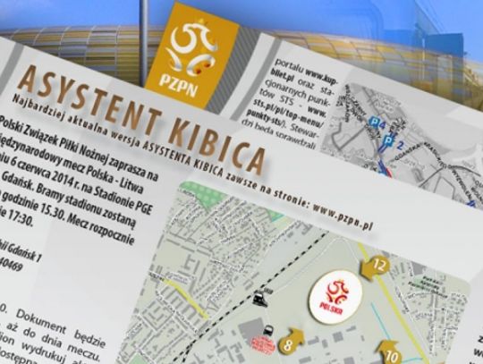 Asystent Kibica mecz Polski z Litwą