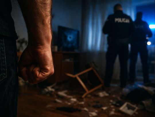 Awantura, zdemolowane mieszkanie i dziewięć zarzutów dla sprawcy