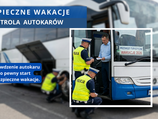 Bezpieczne wakacje – kontrole autokarów