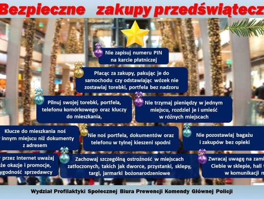 Bezpieczne zakupy przedświąteczne