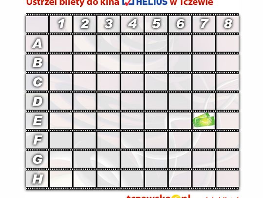Bilety do kina Helios ustrzelone