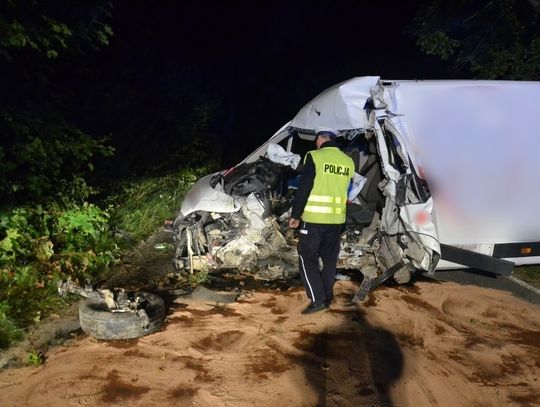Boxer uderzył w drzewo. Policjanci wyjaśniają okoliczności wypadku