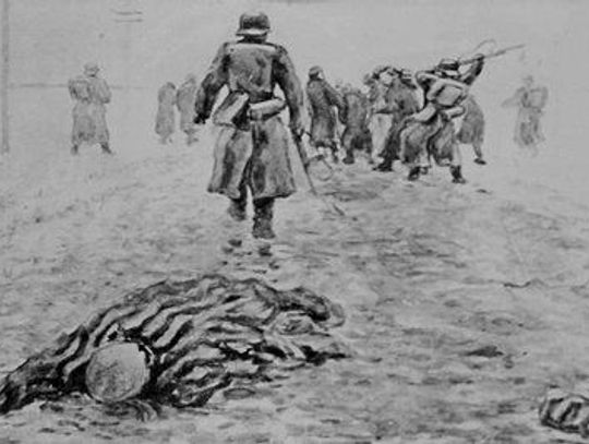 Brnąc w głębokim śniegu