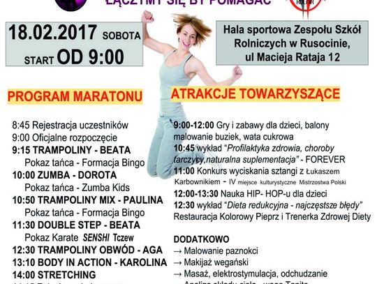 Charytatywny Maraton Fitness dla Kasi Wondołowskiej