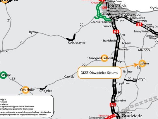 Chętni do zaprojektowania obwodnicy Sztumu. Cel to powstanie bezpiecznej, nowoczesnej i szybkiej trasy