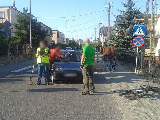 Cinquecento potrąciło rowerzystę. Wypadek na Górkach