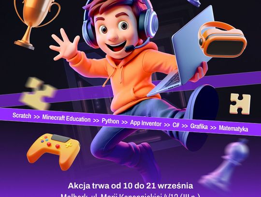 ClickON - bezpłatne warsztaty programowania dla dzieci i młodzieży w Malborku