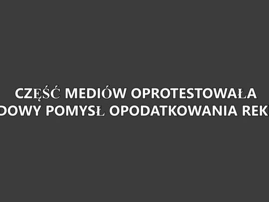 Czarne ekrany - protest części mediów przeciwko projektowi ustawy podatkowej. POSEŁ KAZIMIERZ SMOLIŃSKI komentuje.