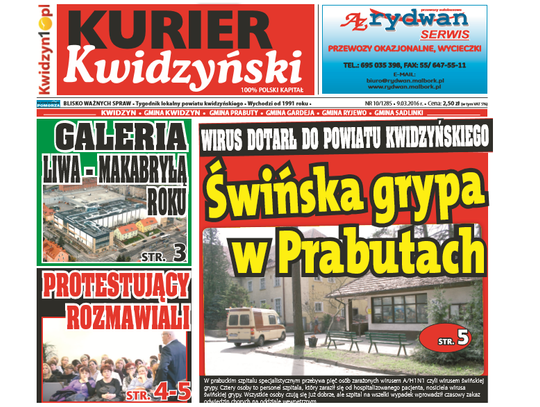 Czytaj Kurier Kwidzyński - już w kioskach