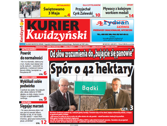 Czytaj najnowszy Kurier Kwidzyński