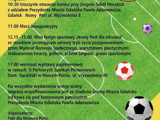 Dni Nowego Portu i otwarcie nowego boiska przy ZSM