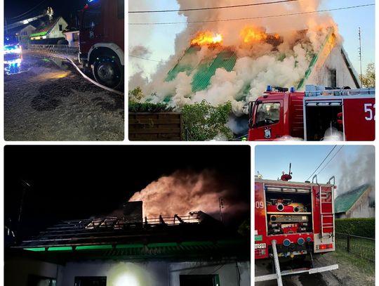 Dwukrotny pożar budynku mieszkalnego w Czarnej Wodzie