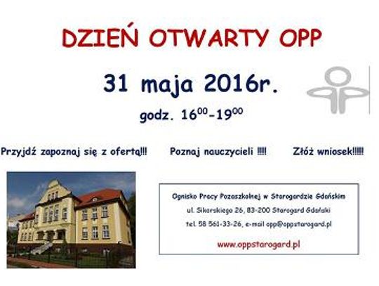 Dzień otwarty Ogniska Pracy Pozaszkolnej w Starogardzie Gdańskim 