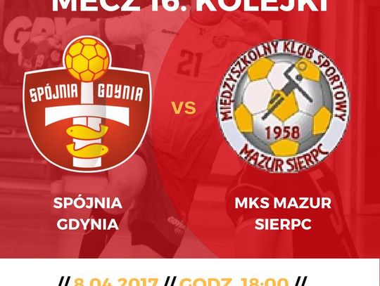 Dziś zaległa 16. kolejka Spójnia Gdynia vs Mazur Sierp