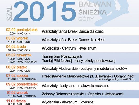 Ferie Zimowe - Akcja Zima w CKiS