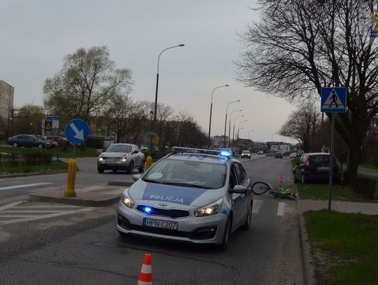 Ford zderzył się z rowerem - rowerzysta miał 1,5 promila alkoholu
