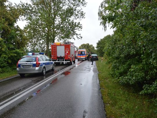 FOTO: Wypadek drogowy w pobliżu Kokoszkowych