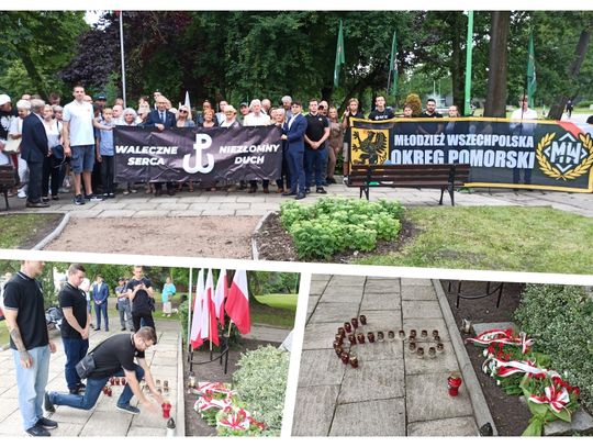 [GALERIA ZDJĘĆ] W godzinę "W" także w Tczewie zawyły syreny. Upamiętnienie przy Pomniku Bohaterów II Wojny Światowej