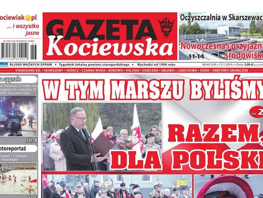 Gazeta Kociewska. Nowy numer (46/1545) i zmiana w Redakcji 