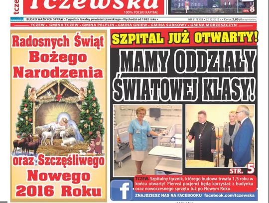 Gazeta Tczewska w Twoim kiosku. PREZENT: 2 kalendarze na 2016 r.!
