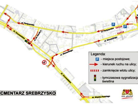 GDAŃSK. Zmiany w organizacji ruchu drogowego w okresie 31 X - 1 listopada 