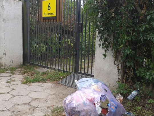 Góry śmieci rozkładały się w 30 st. upale