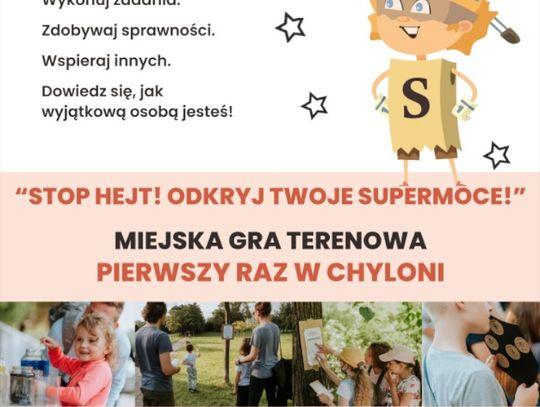 Gra Terenowa „STOP HEJT – Odkryj Twoje Supermoce”!