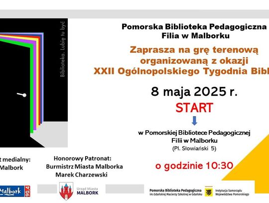 Gra terenowa z okazji Tygodnia Bibliotek - 8 maja 2025 r.