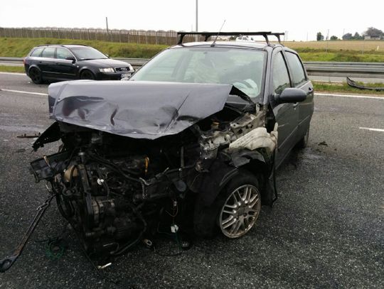 Groźne zderzenie na A1. Pasy w kierunku Gdańska były zablokowane