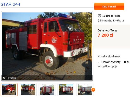 I ty możesz mieć wóz strażacki ...