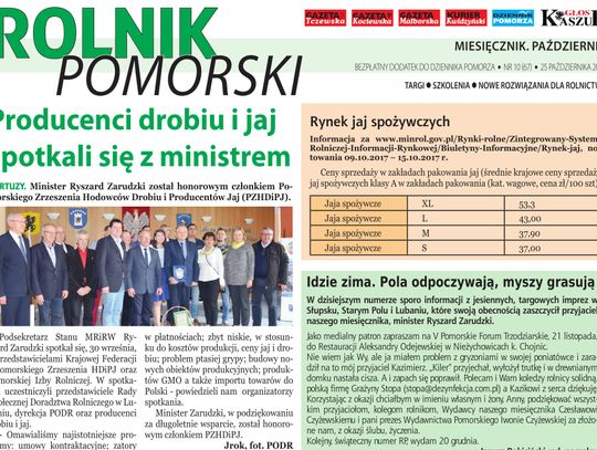 Idzie zima. Pola odpoczywają, myszy grasują. Nowy numer Rolnika Pomorskiego